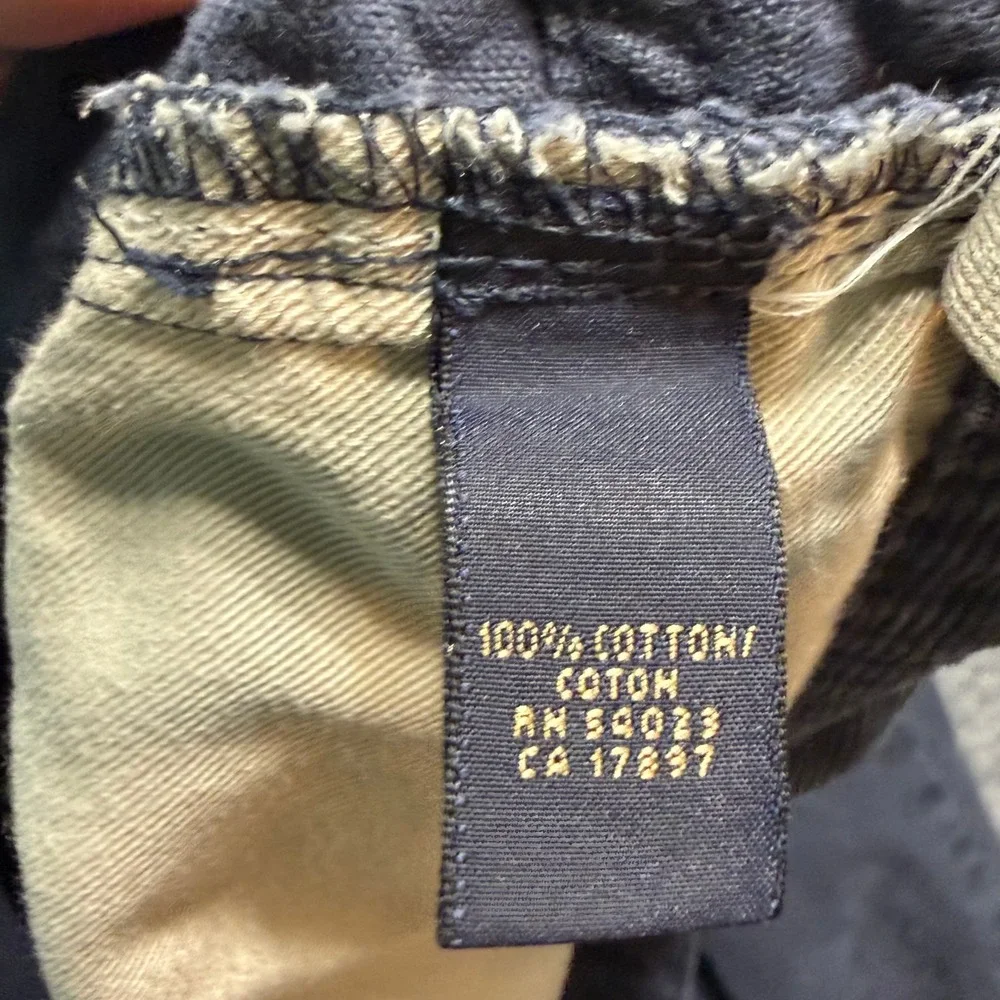 BANANA REPUBLIC Straight Leg Corduroy Pants Mens 36x30 Navy Cotton Trousers